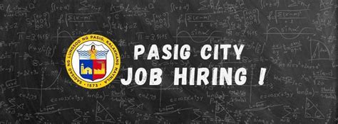 urgent job hiring pasig city hall